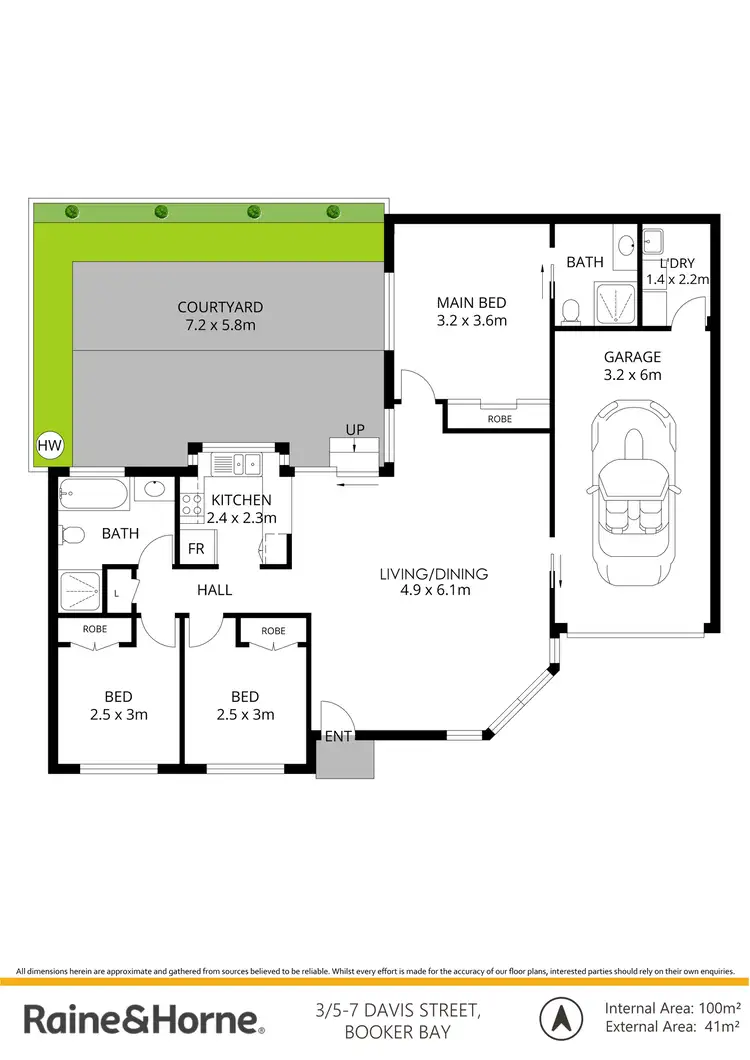 Floorplan of Homely villa listing, 3/5-7 Davis Street, Booker Bay NSW 2257