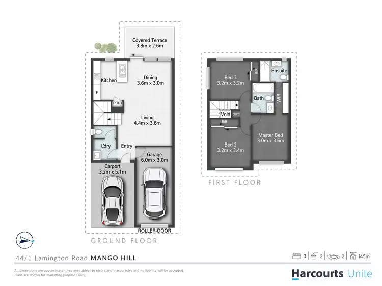 Floorplan of Homely townhouse listing, 44/1 Lamington Road, Mango Hill QLD 4509