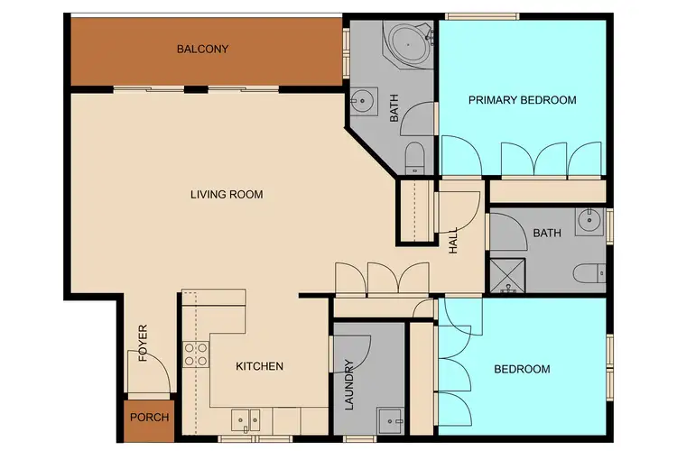 Floorplan of Homely unit listing, 11/77 Bultje Street, Dubbo NSW 2830