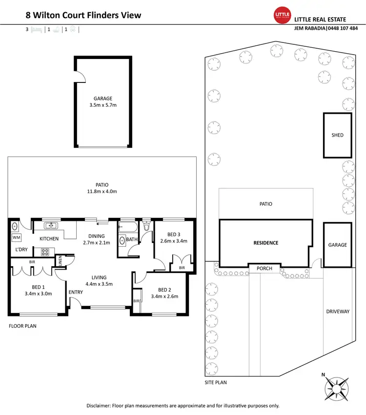 Floorplan of Homely house listing, 8 Wilton Court, Flinders View QLD 4305