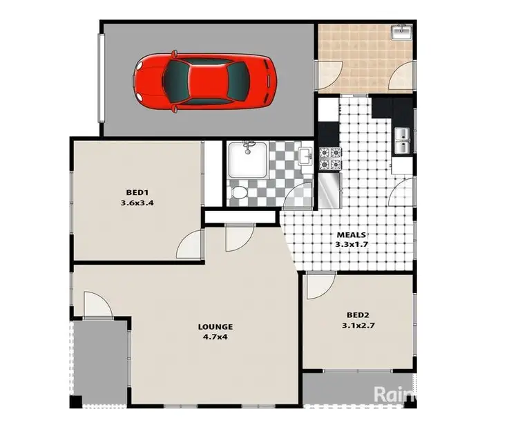 Floorplan of Homely villa listing, 1/81 Parliament Road, Macquarie Fields NSW 2564