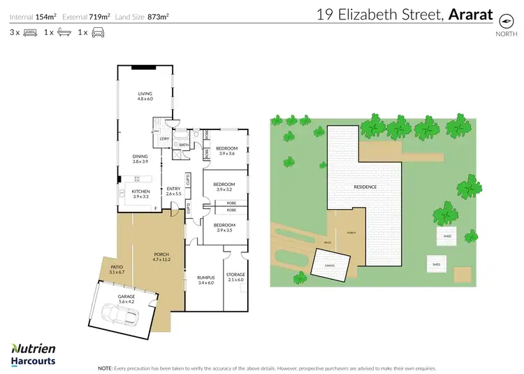 Floorplan of Homely house listing, 19 Elizabeth Street, Ararat VIC 3377