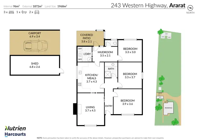 Floorplan of Homely house listing, 243 Western Highway, Ararat VIC 3377