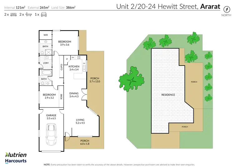 Floorplan of Homely house listing, 2/20-24 Hewitt Street, Ararat VIC 3377