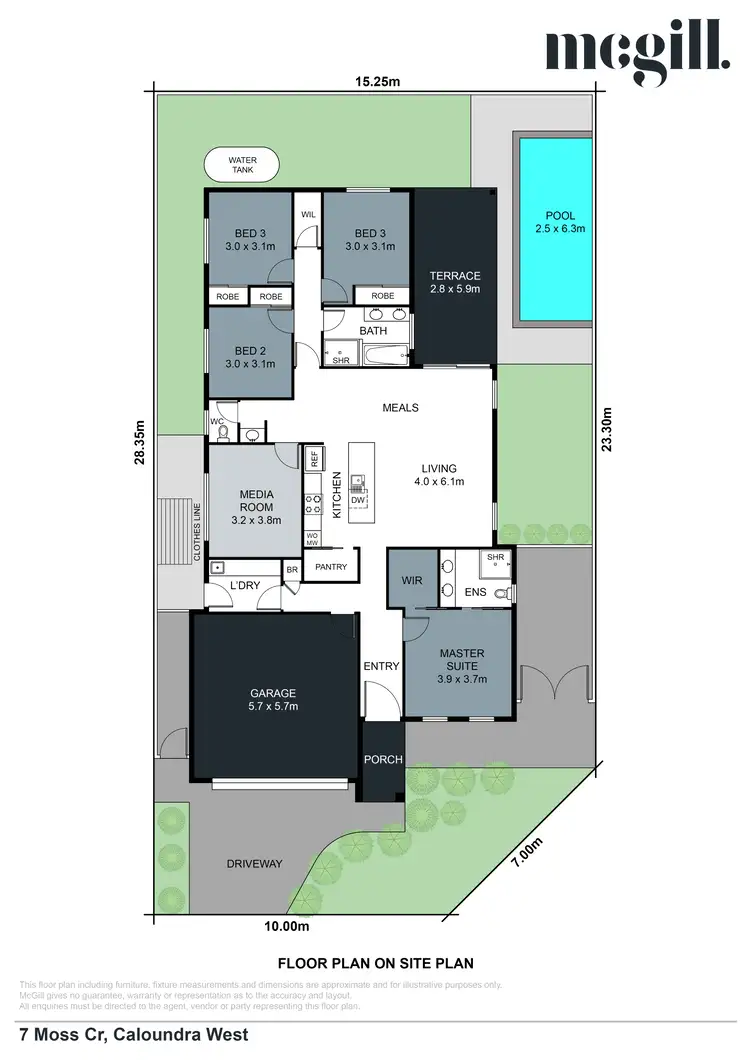 Floorplan of Homely house listing, 7 Moss Crescent, Caloundra West QLD 4551
