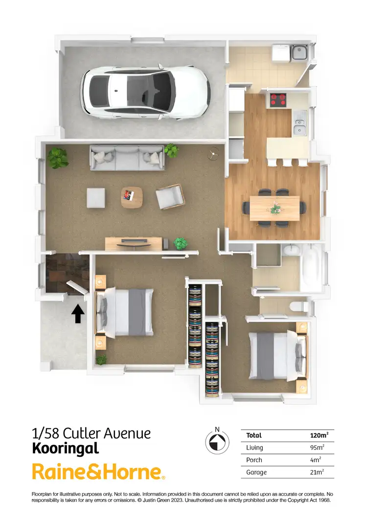 Floorplan of Homely house listing, 1/58 Cutler Avenue, Kooringal NSW 2650