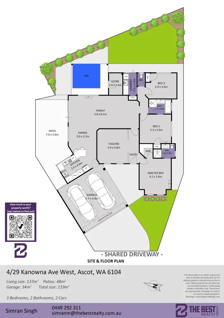 Floorplan of Homely house listing, 4/29 Kanowna Avenue, Ascot WA 6104