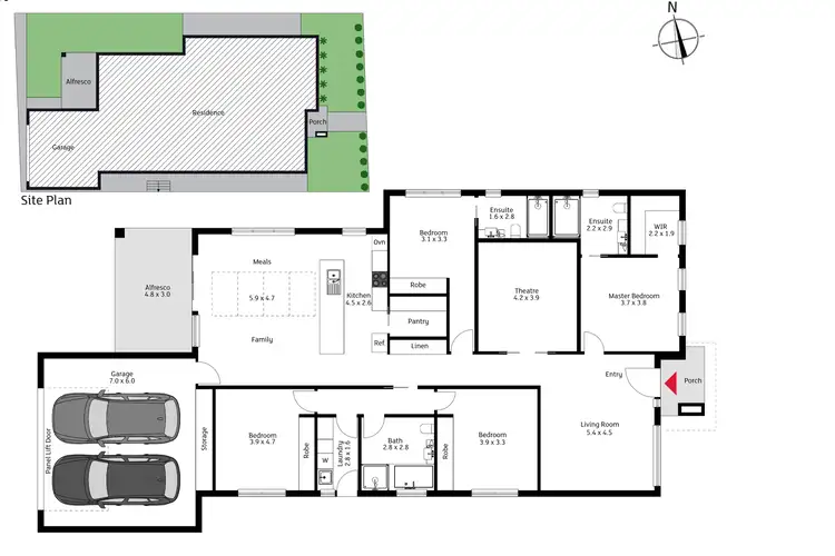 Floorplan of Homely house listing, 6 Stockdill Drive, Strathnairn ACT 2615