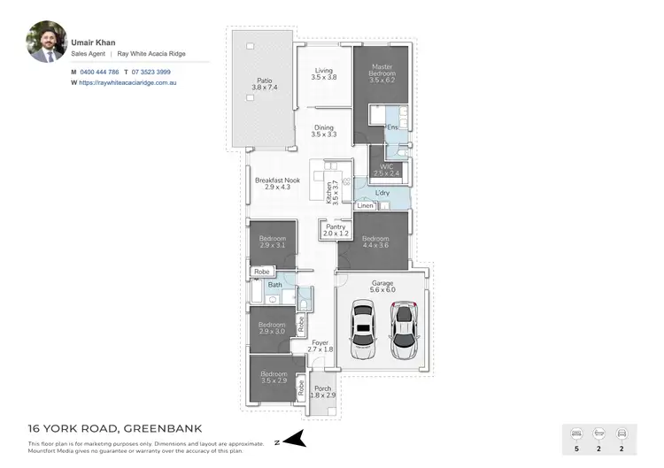 Floorplan of Homely house listing, 16 York Road, Greenbank QLD 4124