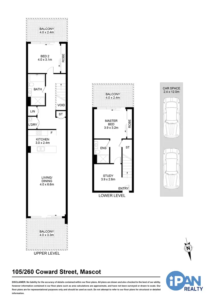 Floorplan of Homely apartment listing, 105/260 Coward Street, Mascot NSW 2020