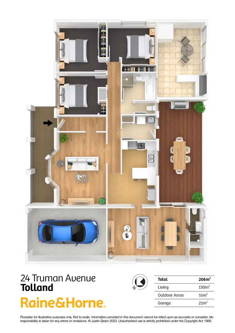 Floorplan of Homely house listing, 24 Truman Avenue, Tolland NSW 2650