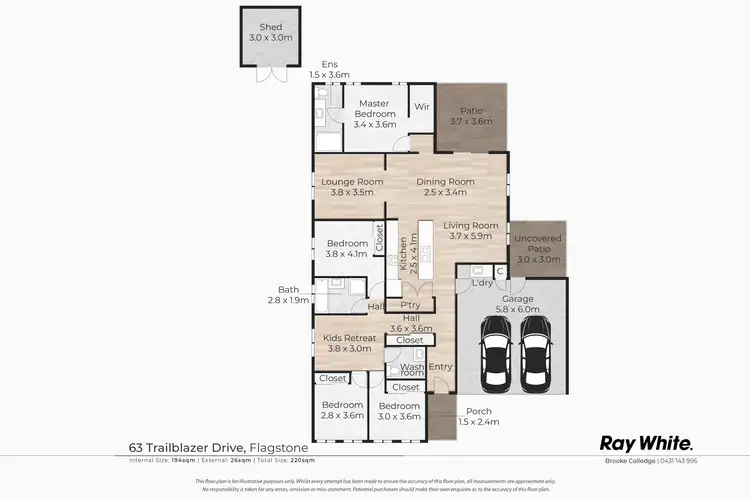 Floorplan of Homely house listing, 63 Trailblazer Drive, Flagstone QLD 4280