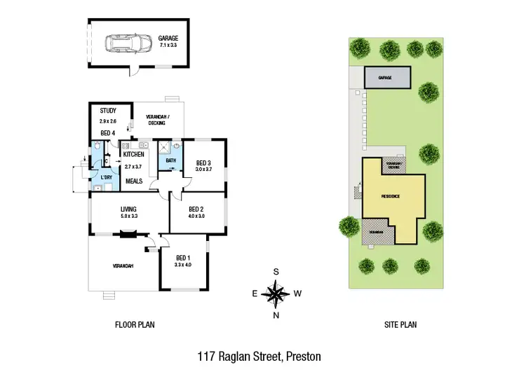 Floorplan of Homely house listing, 117 Raglan Street, Preston VIC 3072