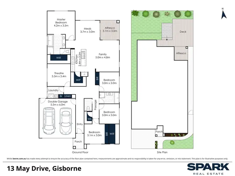 Floorplan of Homely house listing, 13 May Drive, Gisborne VIC 3437