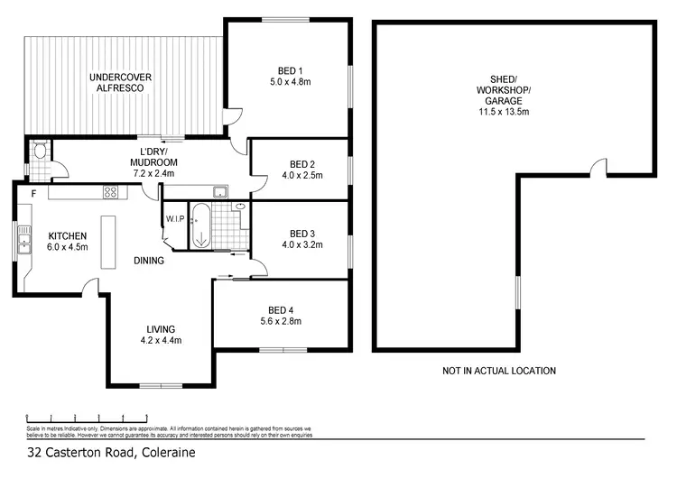 Floorplan of Homely house listing, 32 Casterton Road, Coleraine VIC 3315