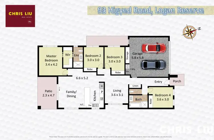 Floorplan of Homely house listing, 93 Higyed Road, Logan Reserve QLD 4133