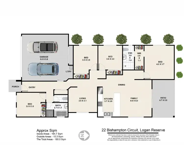 Floorplan of Homely house listing, 22 Bishampton Circuit, Logan Reserve QLD 4133