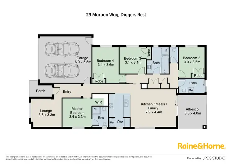 Floorplan of Homely house listing, 29 Maroon Way, Diggers Rest VIC 3427