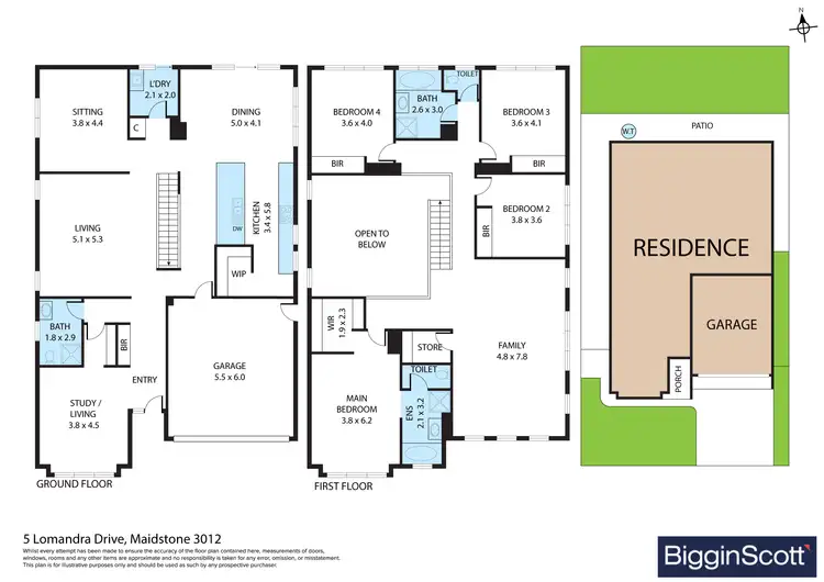 Floorplan of Homely house listing, 5 Lomandra Drive, Maidstone VIC 3012