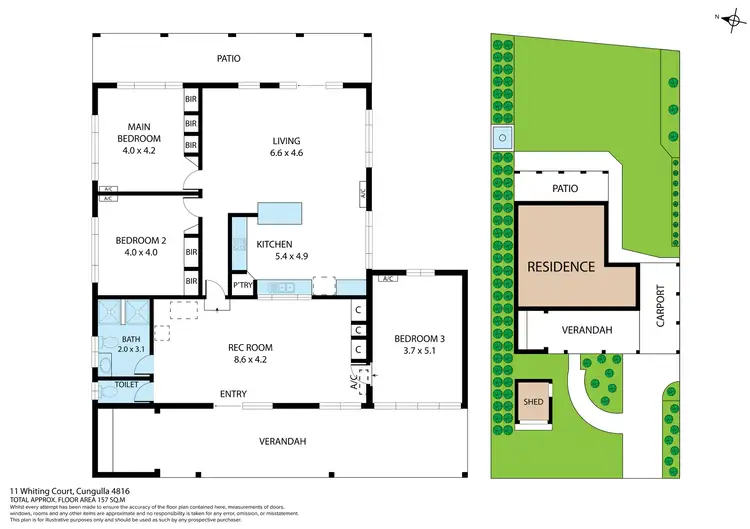 Floorplan of Homely house listing, 11 Whiting Court, Cungulla QLD 4816