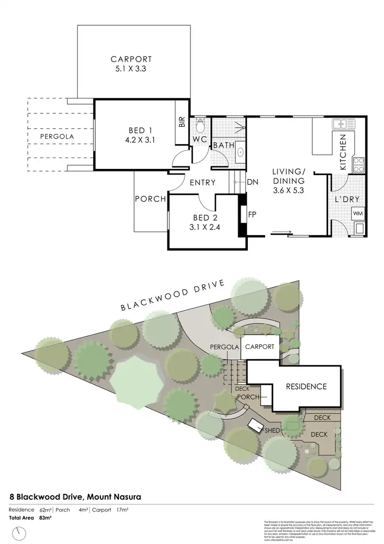 Floorplan of Homely house listing, 8 Blackwood Drive, Mount Nasura WA 6112