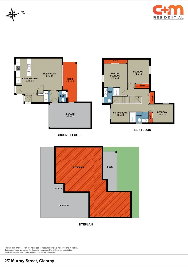 Floorplan of Homely townhouse listing, 2/7 Murray Street, Glenroy VIC 3046