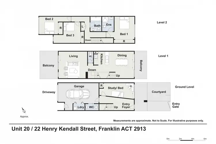 Floorplan of Homely townhouse listing, 20/22 Henry Kendall Street, Franklin ACT 2913