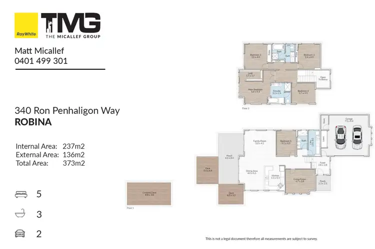Floorplan of Homely house listing, 340 Ron Penhaligon Way, Robina QLD 4226