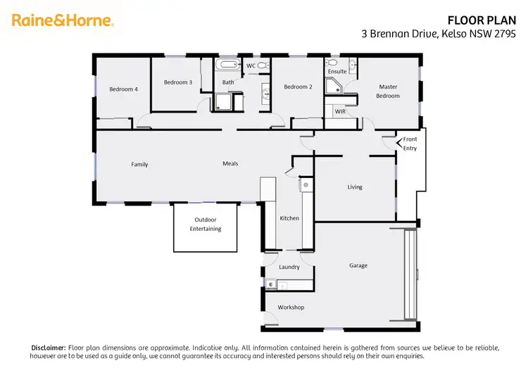 Floorplan of Homely house listing, 3 Brennan Drive, Kelso NSW 2795