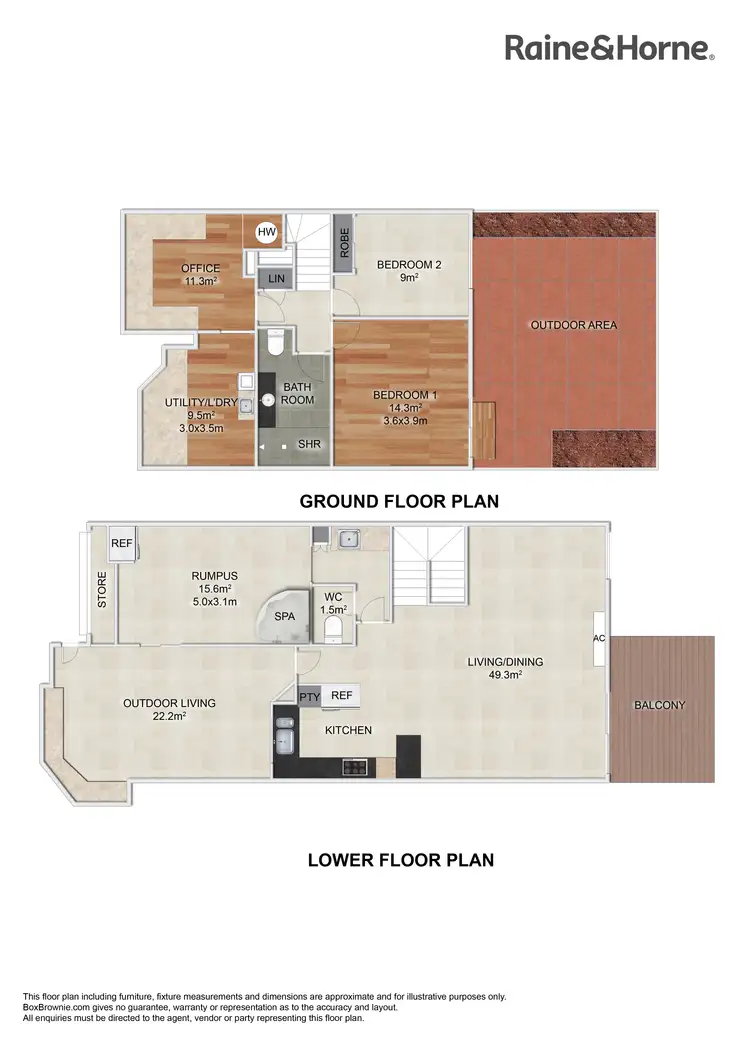 Floorplan of Homely townhouse listing, 2/8 Kilpatrick Court, Highland Park QLD 4211