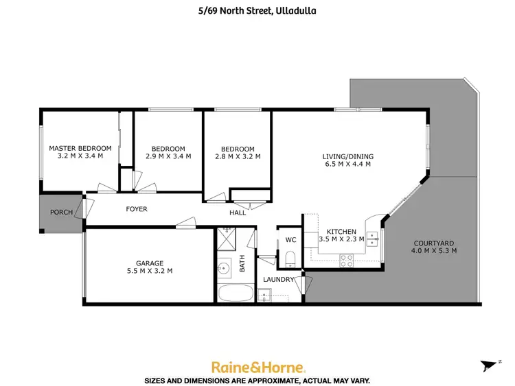 Floorplan of Homely villa listing, 5/69 North Street, Ulladulla NSW 2539