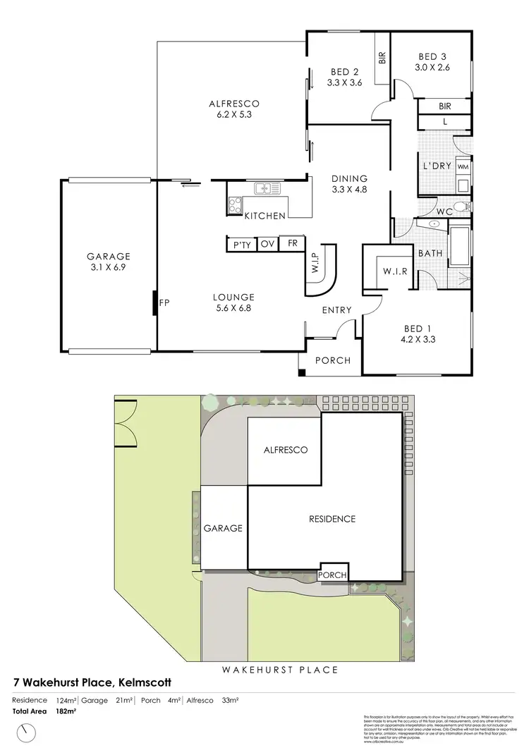 Floorplan of Homely house listing, 7 Wakehurst Place, Kelmscott WA 6111