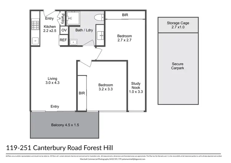 Floorplan of Homely apartment listing, 119/251 Canterbury Road, Forest Hill VIC 3131