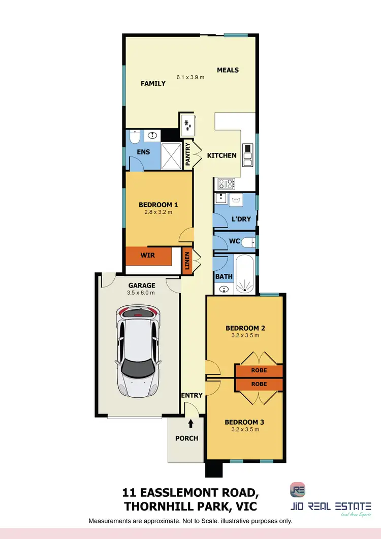 Floorplan of Homely house listing, 11 Esslemont Road, Thornhill Park VIC 3335