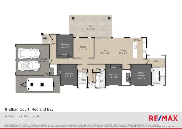 Floorplan of Homely house listing, 8 Ethan Court, Redland Bay QLD 4165