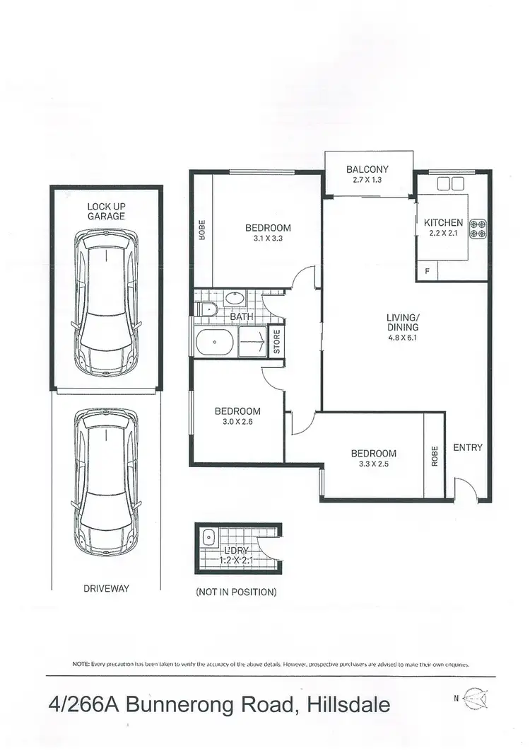Floorplan of Homely apartment listing, 4/266a Bunnerong Road, Hillsdale NSW 2036