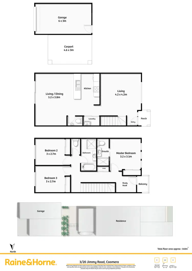 Floorplan of Homely unit listing, 3/20 Jimmy Road, Coomera QLD 4209