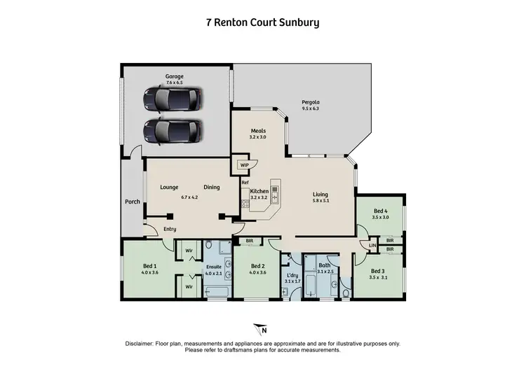 Floorplan of Homely house listing, 7 Renton Court, Sunbury VIC 3429