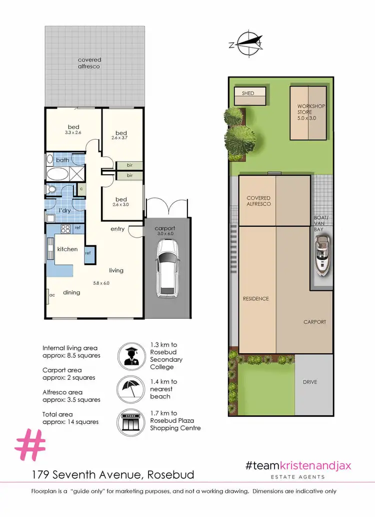 Floorplan of Homely house listing, 179 Seventh Avenue, Rosebud VIC 3939