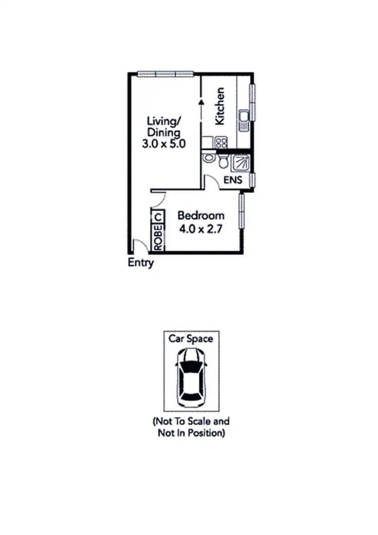 Floorplan of Homely apartment listing, 10/38-40 Rankins Road, Kensington VIC 3031