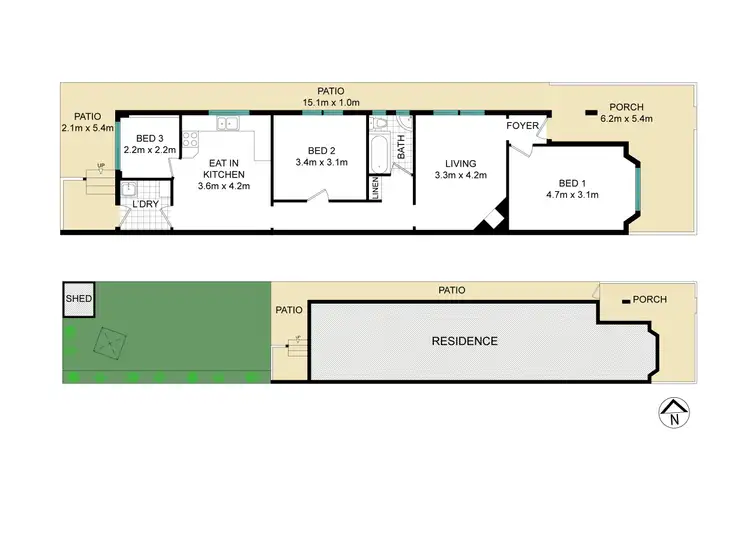 Floorplan of Homely house listing, 32A Bright Street, Marrickville NSW 2204