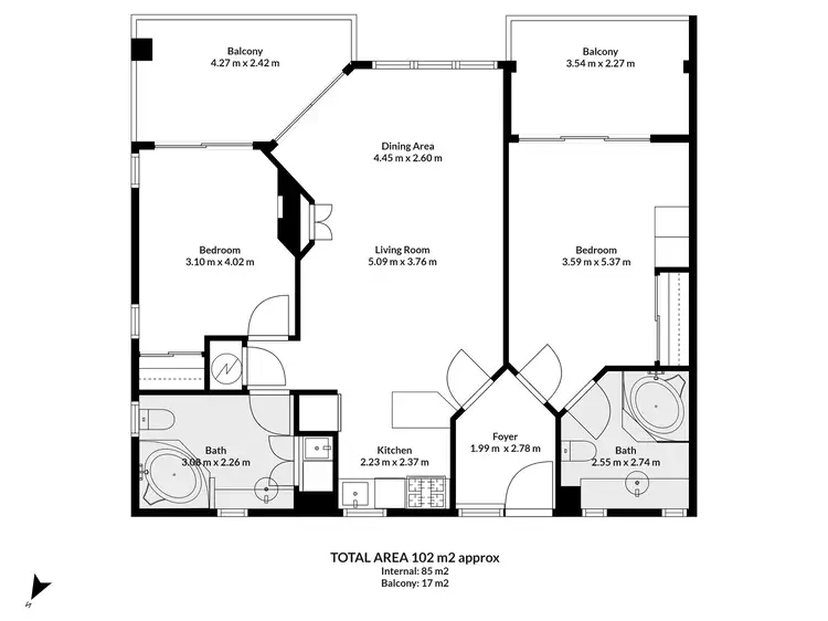 Floorplan of Homely apartment listing, 45/24-70 Nautilus Street, Port Douglas QLD 4877