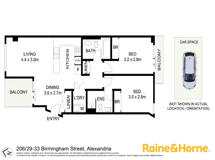 Floorplan of Homely unit listing, 206/29-33 Birmingham Street, Alexandria NSW 2015