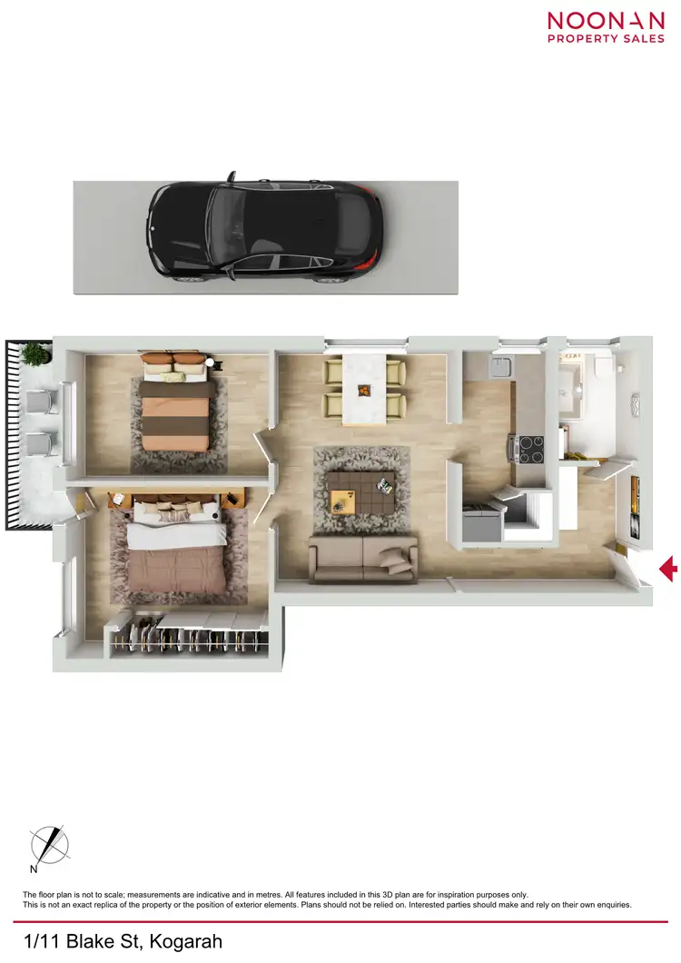 Floorplan of Homely unit listing, 1/11 Blake St, Kogarah NSW 2217