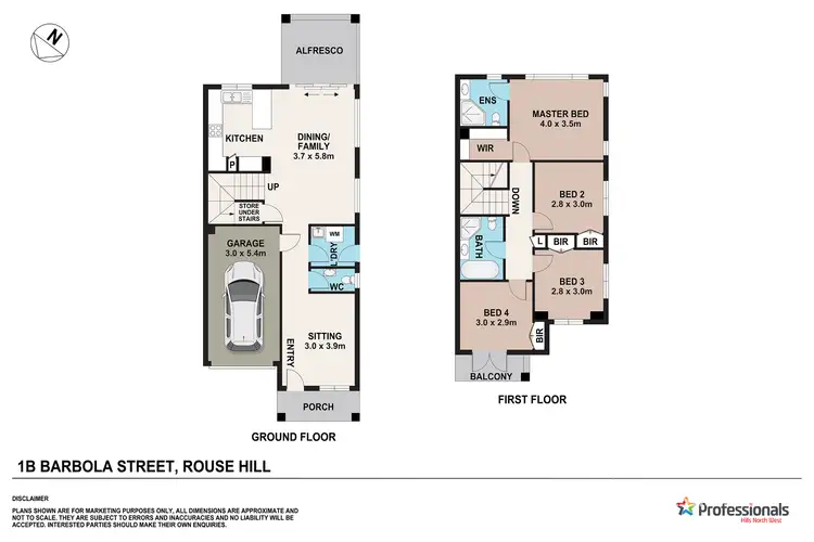 Floorplan of Homely house listing, 1 Barbola Street, Rouse Hill NSW 2155