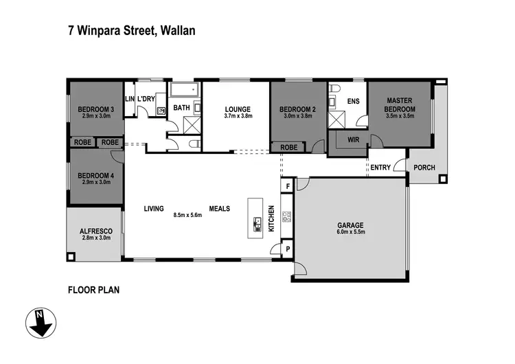 Floorplan of Homely house listing, 7 Winpara Street, Wallan VIC 3756