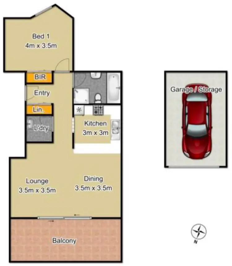 Floorplan of Homely apartment listing, 44/8-18 Briens Road, Northmead NSW 2152