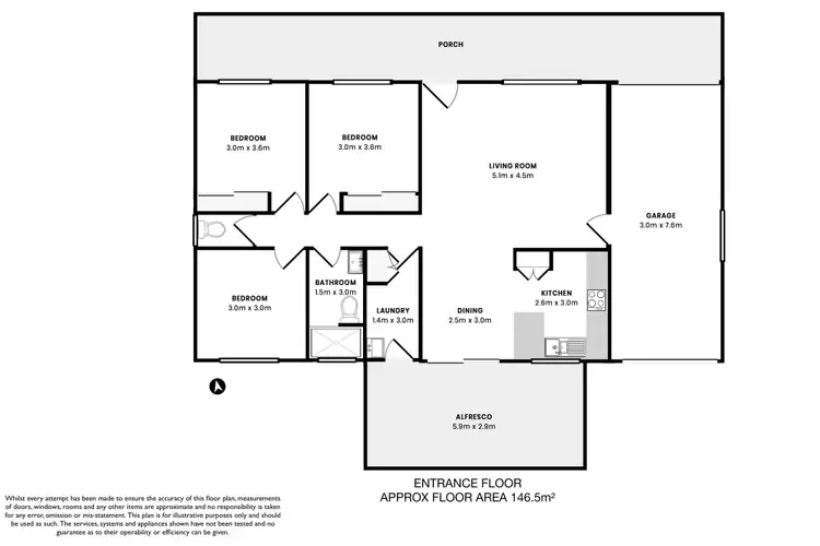 Floorplan of Homely house listing, 1 Torpey Avenue, Lemon Tree Passage NSW 2319