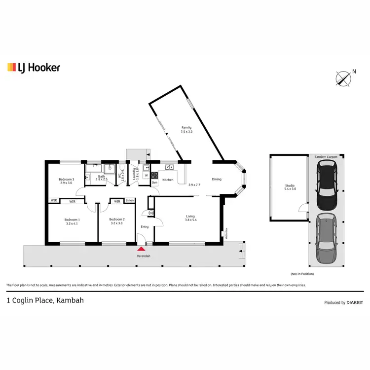 Floorplan of Homely house listing, 1 Coglin Place, Kambah ACT 2902