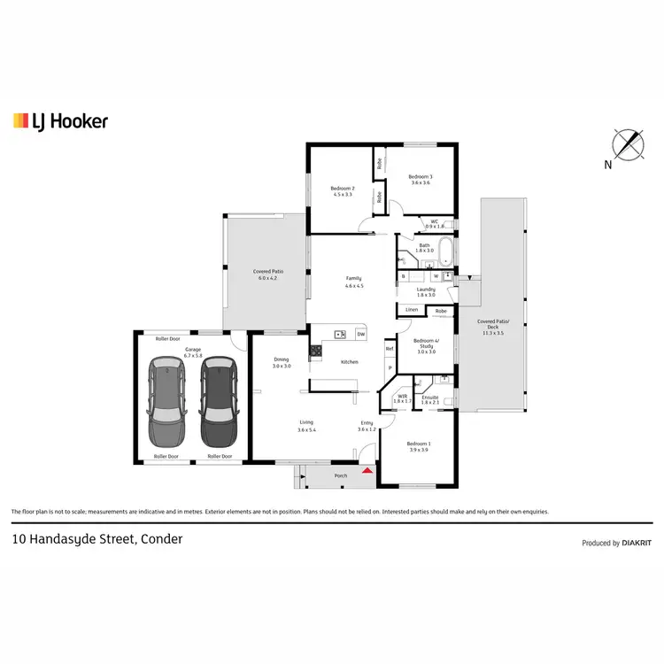Floorplan of Homely house listing, 10 Handasyde Street, Conder ACT 2906